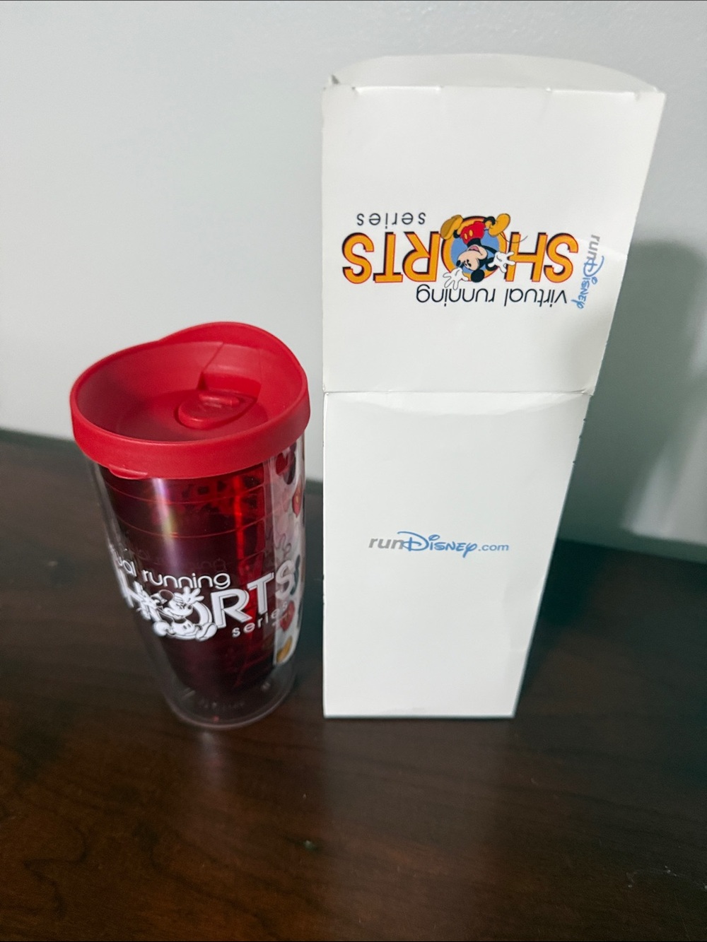 Disney Red and Clear Sports Travel Tumbler with Lid